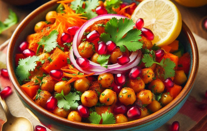 Spiced Chickpea and Vegetable Chaat