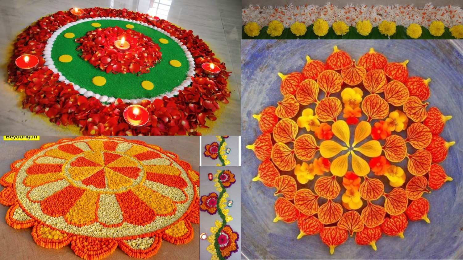 Flower Petal Rangoli