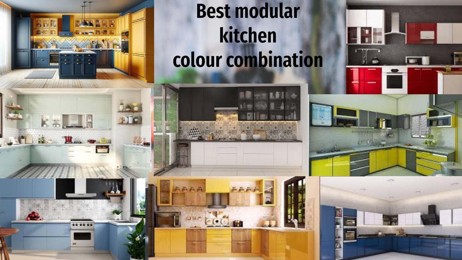 best modular kitchen colour combination