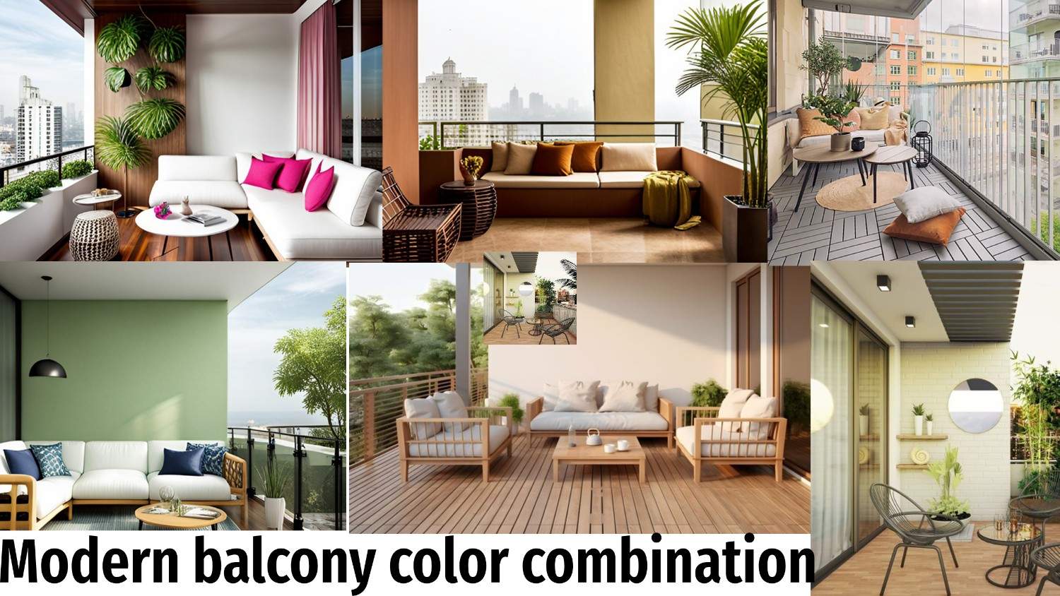 Modern balcony color combination