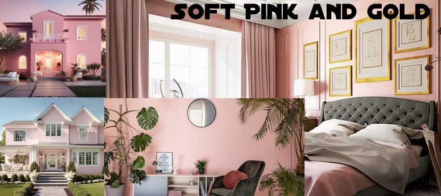 Soft Pink and Gold